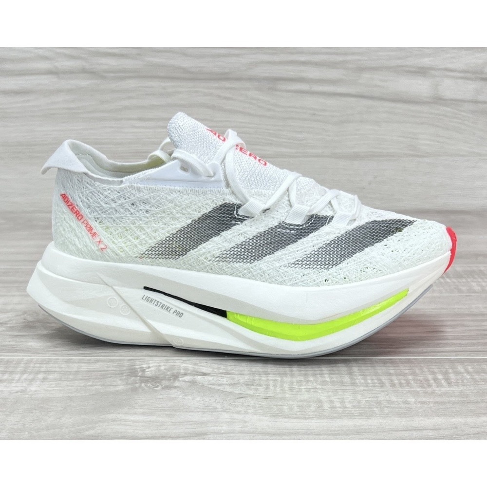 Adidas Adizero Prime X 2 Strung Running Shoes White Black Men 4 / Wmn 5 IH5685